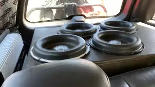 4 Trinity 12s on a Taramps Bass 8k No wall / Limitless Lithium Cyber 12k