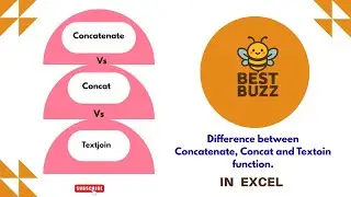 Concatenate Vs  Concat Vs Textjoin function in Excel