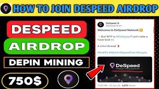 DeSpeed Airdrop - DeSpeed Network Airdrop Guide || Despeed Airdrop Real Or Fake ?
