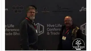 Hive Life Conference experience and check on Hive Alive fondant in Langstroth hive #beekeeping ￼