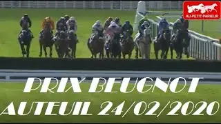 PRIX BEUGNOT LUNDI 24 FEVRIER A AUTEUIL. PRONOSTIC TIERCE QUARTE QUINTE PMU DU JOUR EN 5 CHEVAUX.