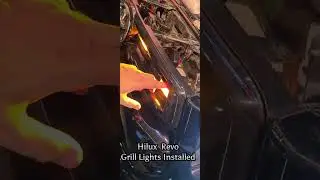 HILUX REVO GRILL LIGHTS INSTALLED I THE CAR GUYS I CAR ACCESSORIES