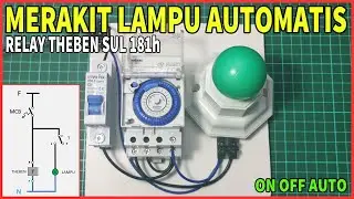 CARA MEMASANG LAMPU AUTOMATIS - RELAY THEBEN
