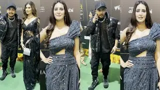 Prithvi Shaw with GF Nidhi Tapadia & Chahat Khanna At IIFA Awards 💖😍🔥📸