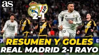 RESUMEN y GOLES DEL REAL MADRID 2-1 RAYO VALLECANO | El Madrid sufre y mucho para ganar | Carrusel
