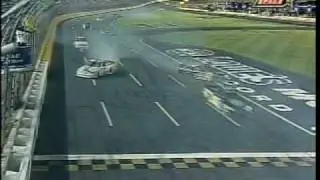 Mike Skinner TJ  Bell Hard Crash Wreck Total NCTS NC Education Lottery 200 Lowes Motor Speedway 2010 Beating and Banging
