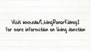Living Donor Kidney Nephrectomy
