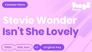 Stevie Wonder - Isn't She Lovely (Karaoke Piano)