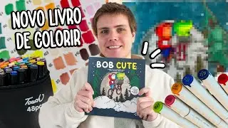 Colorindo o Livro Bob Cute com Marcadores Profissionais &ndash; S&oacute; Tem Filmes e S&eacute;ries!