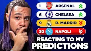 &iexcl;REACCIONANDO A MIS PREDICCIONES DE LA CLASIFICACI&Oacute;N DE LA UCL! &iquest;NOS COCINAMOS? 👀