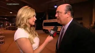 Renee Young interviews Cesaro and Paul Heyman.