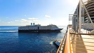Cruise Ships Close Pass - Holland America Christmas 2025 Cruise on The Rotterdam | GoPro Hero 10