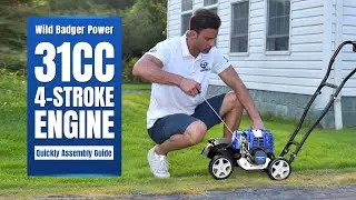 31cc Gas Edger Assembly & Setup | Wild Badger Power  (Easy Install)