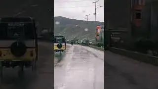 Timelapse Rainy weather Driving Quetta #shorts #quetta #timelapse #rain