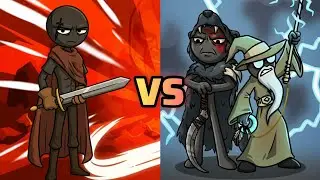 Solo Boss Wrathnar VS General Sicklebear & Magis - Stick War: Saga Campaign Mod Menu