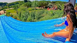Crazy Foam Water Slide at Aquadiver Parc 