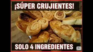 Solo Harina, Agua y Mantequilla: ¡Palmeritas caseras más ricas!