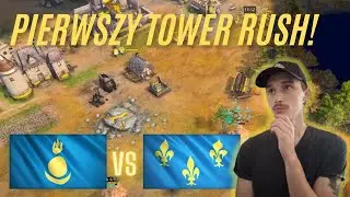 Pierwszy test tower rusha! Aoe4 1v1