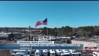 Camping World CEO sends new message about huge American flags
