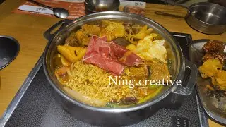 Ning💎 寧｜兩餐韓國年糕火鍋｜Dookki