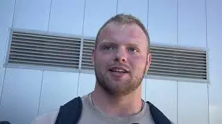 On CyHawk week, Iowa football lineman Logan Jones emphasizes the need for a fast tempo