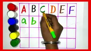 A to Z, Kids rhymes, collection forwriting along dotted lines for toddler, Alphabet, ABC song, ABCD9
