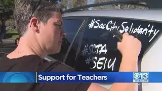 Community Members Rally In Support Of Potential Teacher Strike