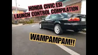 HONDA CIVIC ESI LAUNCH CONTROL COMPILATION