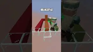 Minecraft Villager IQ Test: How Smart Are They? 🧠 | #minecraft #shorts