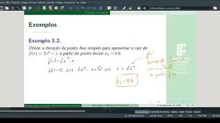 Cálculo Numérico: Método do Ponto Fixo - Exemplos 02