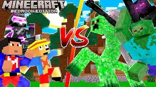 😱 PANCRI Y SUS AMIGOS VS APOCALIPSIS DE MOBS MUTANTES EN MINECRAFT BEDROCK 😱