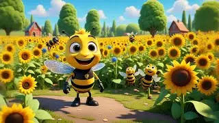 Six Tiny Bees Buzz Buzz Buzz | Bee Song for Kids | Baby Songs & Preschool Rhymes