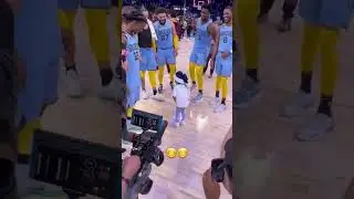 The Grizzlies team dancing with #jamorant daughter #grizzlieshighlights #grizzlies 😊😊