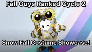 SNOW FALL Costume Showcase! (Ranked Knockout Cycle 2 Skin!) DUOS SHOW! (Fall Guys Gameplay!)