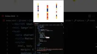 Physics-Based Chain Effect in Web Design | HTML CSS JS 
