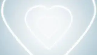 Neon Lights Love Heart Tunnel Background, Blue Heart Background