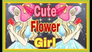 【ibisPaint】CUTE FLOWER GIRL DRAWING | Teacher Learn
