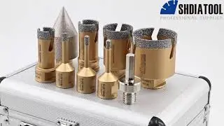 A85326010K4T Diamond Core Drill Bit Chamfer Beveling Chamfer Bit Set Granite Hole Saw Cutter Kit