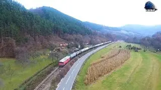 [Drone] LDE2100 60-1593-2 & Marfar TFG Tanker Train in Apuseni Mountains [Autumn Edition]