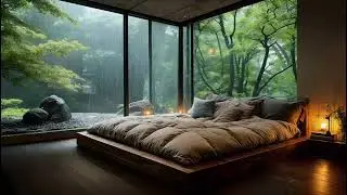 Stop Racing Thoughts | Deep Sleep Guided by Gentle Piano & Rain