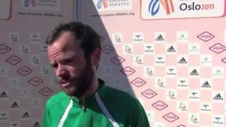 Gary Thornton (IRL) after EC 10.000m (B-Race), Oslo