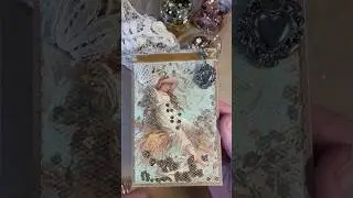 Sequin pocket card #papercrafts #junkjournal #mixedmedia