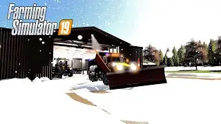 Farming simulator 2019 -  Craziest Snow Storm of 2021, Snow Plowing (DEEP SNOW REMOVAL)