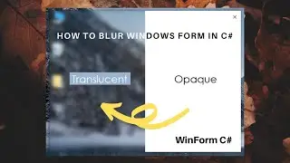 WinForms Glass Effect: How to Blur Your Background in C#