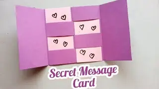 DIY Secret Message Card / Magic Card / How to make a card / Handmade Card #shorts
