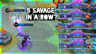 1 VS 5? | TOP SAVAGE MOMENTS | 10 Minutes Full of Savage | Mobile Legends: Bang Bang