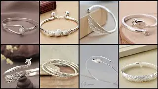 Beautiful Silver Bracelet for Girls | Stylish Silver Kada for Daily Use