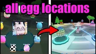 ALL EGG LOCATIONS *BUBBLE GUM SIMULATOR INFINITY* EGG HUNT