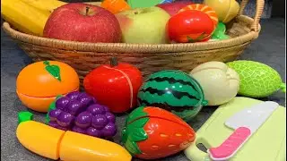 🍎🍓ASMR SATISFYING VIDEO UNBOXING GOKKO FRUITS SET VELCRO TOYS