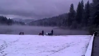 Lake Fog and Late May Snow - 2012